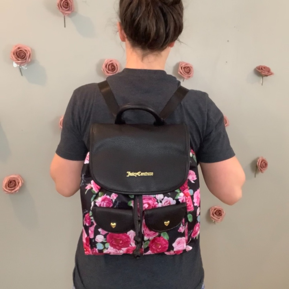 Juicy couture floral backpack
